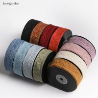 Kewgarden Undercut Knitting Cotton Linen Ribbons 16mm 25mm 38mm 1" 1.5" Handmade Tape DIY Hairbow Corsage Accessories 10 Yards Gift Wrapping  Bags