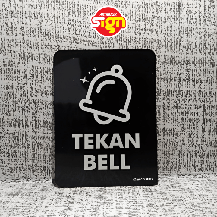 Papan Akrilik Tulisan Bell Tekan Bell Lazada Indonesia