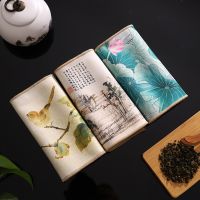 【DT】hot！ Chinese Painted Thick Super Absorbent High-end Set Accessories Table Mats Household RagTea Napkin