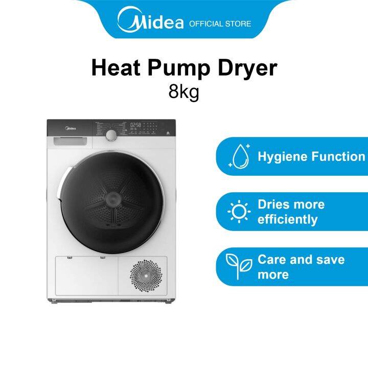 Bulky] Midea MDK888HP White Heat Pump Dryer, 8kg, Energy Rating 5 Ticks |  Lazada Singapore