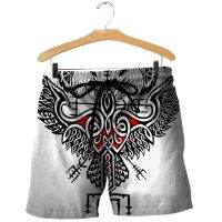 Men Shorts Viking Warrior 3D Graphics Printed Beach Shorts Men Women Gothic Harajuku Style Summer Cozy Casual Shorts