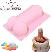 【lz】❍✜  3D Criativo Pênis Em Forma De Molde De Bolo Fondant De Silicone De Grau Alimentar Sabão Fungo Festa De Aniversário Paródia De Suprimentos Moldes De Cozimento Ferramenta De Bolo