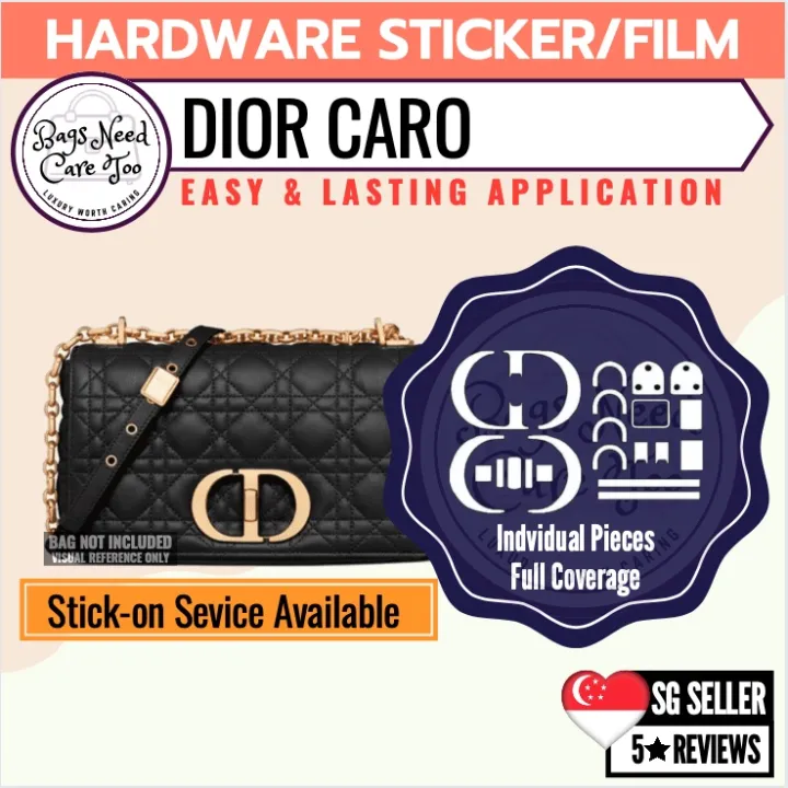 Bag hardware protective stickers for Dior Caro to prevent scratches and