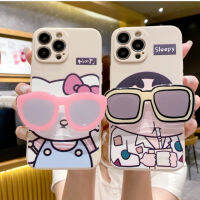 เคสโทรศัพท์ขายึดแว่นกันแดดน่ารักสำหรับ VIVO Y27 Y36 Y02T Y02S Y35 Y16 Y22 Y21T Y15S Y15 V27e Y20 V25 Y52 Y72 V21 Y50 Y15 Y19 Y12A ที่คลุมป้องกัน