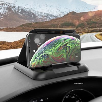 Carbon Fiber Car Phone Holder Dashboard Universal 3 To 7 Inch Mobile Phone Clip Mount Bracket for IPhone XR XS MAX GPS Stand