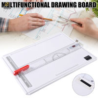 Portable Multifunctional Drawing Table A3 Painting Board Movable Ruler Hand Tools