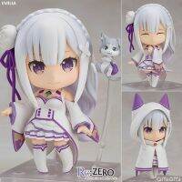 Nendoroid เนนโดรอยด์ จากการ์ตูนเรื่อง Re Zero Starting Life in Another World รี ซีโร่ รีเซทชีวิต ฝ่าวิกฤตต่างโลก Emilia เอมิเลีย Kara Hajimeru Isekai Seikatsu ด๋อย หัวโต Action Figure แอ็คชั่น ฟิกเกอร์ โมเดล Model Cartoon Anime Hobby Manga Gift อนิเมะ