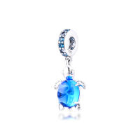 Murano Glass Sea Turtle Dangle Charm Jewellery Fit Bracelet Femme Crystal Beads for Jewelry Making 925 Sterling Silver Charms