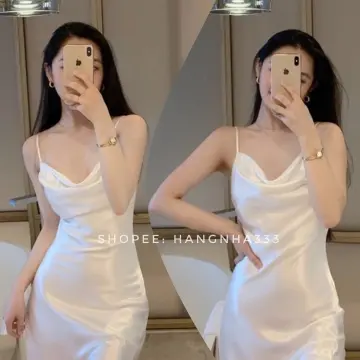 Váy Ngủ 2 Dây Sexy Chất Liệu Lụa Satin Mềm Mịn Cao Cấp | Shopee Việt Nam