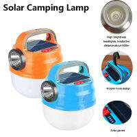 Solar Camping Lamp LED USB Rechargeable Outdoor Tent Light Portable BBQ Hiking Lanterns Flashlight