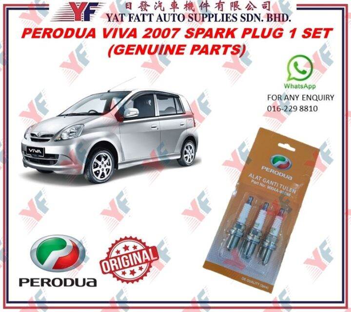 PERODUA VIVA 2007 SPARK PLUG 1 SET (GENUINE PARTS) Lazada
