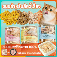 【LonlyDance】COD ขนมแมว ​Freeze Dried ขนมแมว อกไก่ อกเป็ด แซลม่อน ทำจากเนื้อสัตว์แท้ 100% ปลอดภัย สุขภาพดี