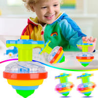 Kids Spinning Top Gyro Flashing Light Spinning Top Toys Luminous colorful Launcher Rotating toy Party Birthday Gifts games