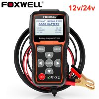 ◐ FOXWELL BT705 12V/24V Battery Tester Cars Trucks 100-2000 CCA Battery Load Tester Cranking and Charging System Test