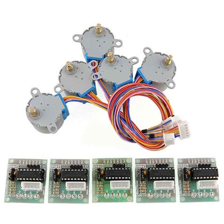 Limited Time Discounts 5Pcs New Brand ULN2003 28BYJ-48 5V Reduction Step Motor Gear Stepper Motor 4 Phase Step Motor For Arduino 5Pcs Motor +5Pcs Board