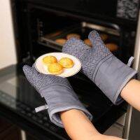 Kitchen Utensil Electric Oven Mitts Microwave Gloves Baking Potholders Hot Grip Cookware Parts High Heat Resistant Barbecue Tool