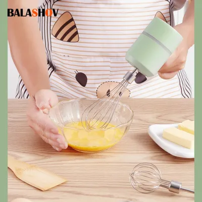 Wireless Electric Food Mixer Portable Hand Blender 3 Speeds High Power Dough Blender Egg Beater Baking Hand Mixer Kitchen Tools