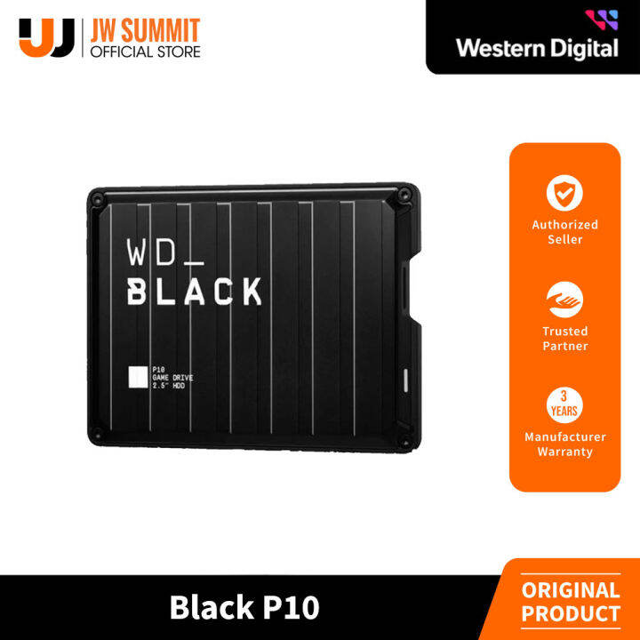 WD Black P10 2TB/4TB USB 3.2 Gen 1 Game Drive Portable External HDD