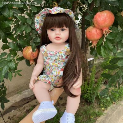 ตุ๊กตาตุ๊กตาเหมือนจริงทารกหญิงซิลิโคนนิ่ม15smilevonla1976 Brinquedo Realista Princesa 21.arte Infantil Preses De Aniversário Para Criança 22ซม.