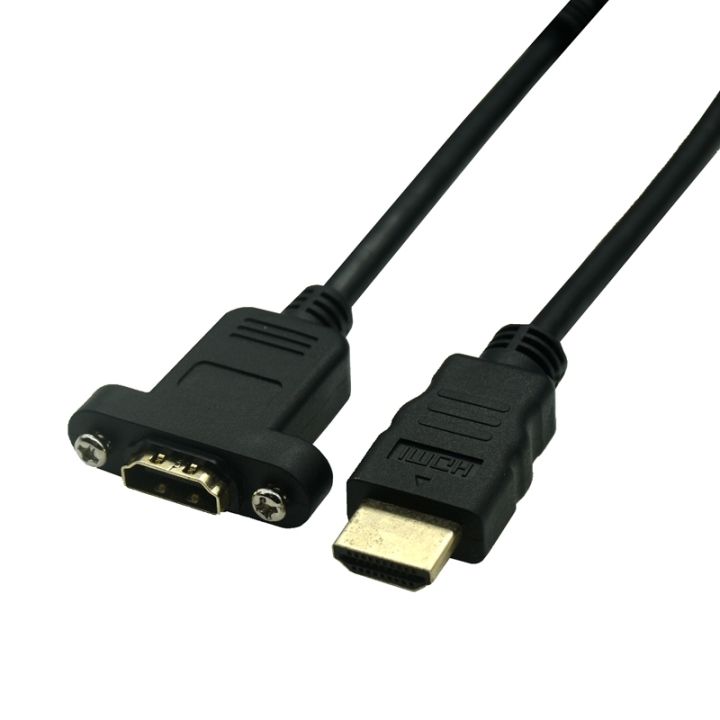 lz-30cm-micro-hdmi-compatible-male-to-mini-hdmi-compatible-female-extension-connector-screw-lock-panel-mount-hd-av-camera-cable