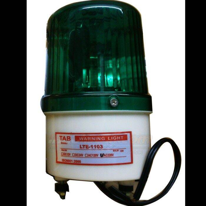 Lampu Warning Light Rotary 4 inch TAB 220V AC, Hijau Lazada Indonesia