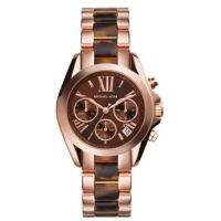 Michael Kros MK5944 Bradshaw Chronograph Brown Dial Rose Gold-tone Ladies นาฬิกาผู้หญิง ไมเคิลคอรส์