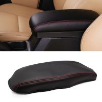 For Toyota RAV4 2017 2018 Car Center Control Armrest Box Microfiber Leather Trim Cover