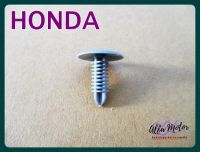 HONDA CLIP LOCKING END THE BACK of THE CAR ("GREY" , THREADED) #กิ๊บล๊อกแผงท้าย กิ๊บล๊อกฝากระโทรงท้าย สีเทา 1 ชิ้น