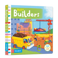 English original childrens picture book busy series busy construction site paperboard mechanism operation activity book childrens Enlightenment learning parent child education interactive learning