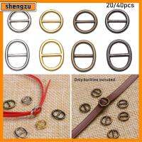 SHENGZU 20/40pcs คุณภาพสูง ของเล่นยัดไส้ Mini Ultra-small หัวเข็มขัดไตรไกลด์ อุปกรณ์เสริมกระเป๋าตุ๊กตา ปุ่มเข็มขัด หัวเข็มขัดตุ๊กตา DIY