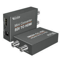 Wiistar HD 3G Video Mini Converter SDI เป็น HDMI SDI Adapter Converter พร้อมระบบตรวจจับรูปแบบเสียงอัตโนมัติสำหรับกล้องพร้อมสาย DC