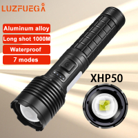 LM Giant Bright Led Luminous Flashlight Waterproof Tactical Flashlight USB Charging Outside Hiking COB Zoomable Lantern