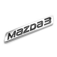 โลโก้ Logo Mazda3 สีโครเมี่ยม+ดำ จำนวน 1ชิ้น สำหรับใส่รถ Mazda3 มาสด้า 3 4ประตู 5ประตู ปี 2015 - 2018 รถเก๋ง Logo Emblem Decal