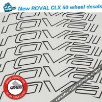 ใหม่ ROVAL CLX 50สติกเกอร์ติดล้อจักรยานเสือหมอบสติกเกอร์กลุ่มล้อคาร์บอนเหมาะสำหรับขอบลึก50มม. สำหรับสติกเกอร์สองล้อ