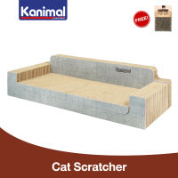 Kanimal Cat Toy ของเล่นแมว ที่ลับเล็บ ที่ข่วนเล็บแมว รุ่นโซฟาจัมโบ้ สำหรับแมวทุกวัย Size XXL ขนาด 80x40x20 ซม. แถมฟรี! Catnip กัญชาแมว