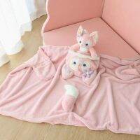 【Ready】? Cartoon Cute Rena Bell Rabbit Plush Cape Shawl Cape Air Conditioning Blanket Warm Blanket Girls Gift