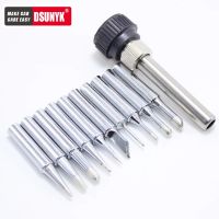 ☊♗☜ 10pcs/lot Iron Casing Lead-free Solder Iron Tip 900M-T For 936 SAIKE ATTEN GORDAK KADA YIHUA Soldering Rework Station Iron Tsui