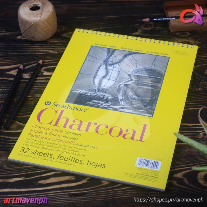Strathmore 300 Series Charcoal Drawing Paper Laid Finish Pad Lazada