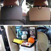 Foldable Car Seat Back Drink Tray Holder ABS Bottle Cup Holders Folding Dining Table for Travel