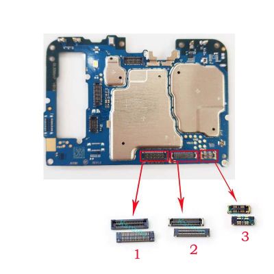 สำหรับ Samsung Galaxy A02S SM-A025U A025G จอแสดงผล LCD คอนเนคเตอร์ FPC/ที่ชาร์จ USB หัวต่อสายชาร์จแบตเตอรี่