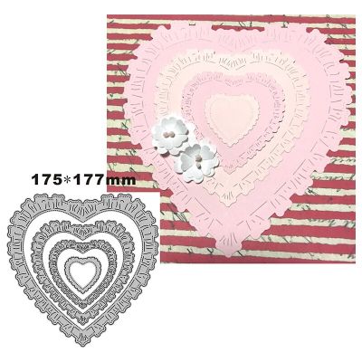 2021 New Beautiful Big Heart Shape Metal Cutting Dies for Scrapbooking Paper Craft and Card Making Embossing Decor No Stamps  Scrapbooking