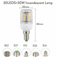 ไฟ Led 1x หลอดไฟคอร์น E27 E14 B22 Smd 24Leds-165leds หลอดตกแต่งไฟสำหรับบ้าน Led เทียนโคมระย้า110V 220V