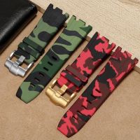 Silicone Watch Strap for Aibi Royal Oak Offshore 15710 15703 Waterproof Sweat-Proof Rubber Watchband Accessories 28mm Wristband