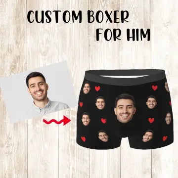 Personalized Photo Boxer Briefs, Custom Underwear with Face for Men,  Personalize
