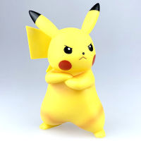 18cm Cute Angry Pikachu PVC Action Figure Anime Cartoon Pokemon Figurine Collection Model Kids Toys Christmas Birthday Gifts