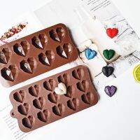 2021 New Heart Chocolate Moulds 15/8 Cavity Love Shape Silicone Wedding Candy Baking Molds Cupcake Decorations Cake Mold 3D DIY