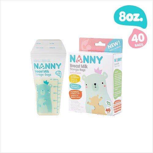 nanny-ถุงเก็บน้ำนมแม่ขนาด-8oz-ซิป-2-ชั้นปิดสนิท-พื้นที่เขียนอยู่ด้านบนถุงไม่สัมผัสน้ำนม