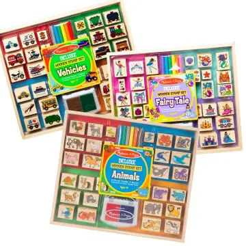 Melissa & Doug Wooden ABC Activity Stamp Set