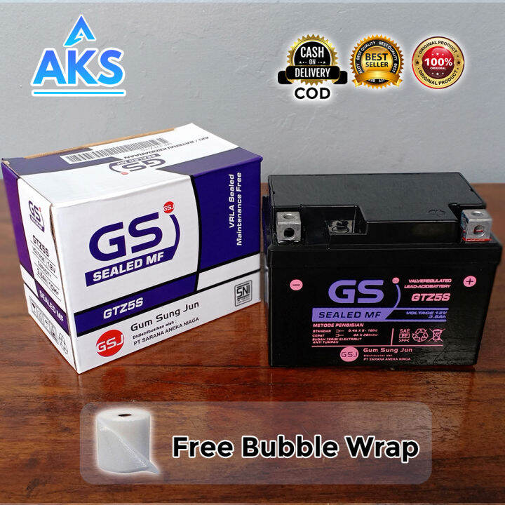 Aki Motor Honda Beat, Vario 110, Scoopy, Vario Karbu GTZ5S GS Aki