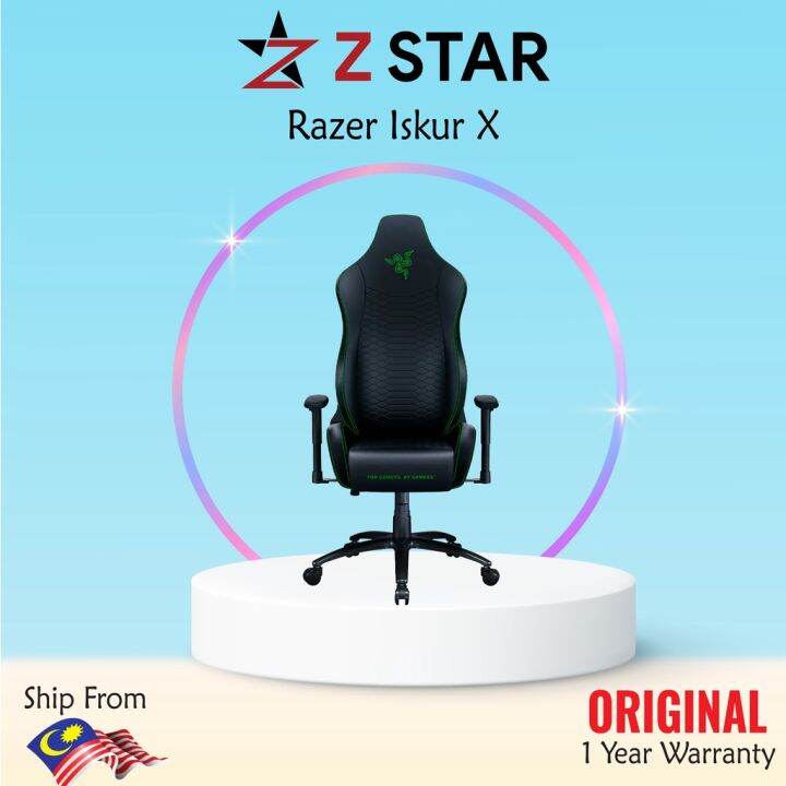 RAZER Gaming Chair with Builtin Lumbar Support Iskur X Lazada